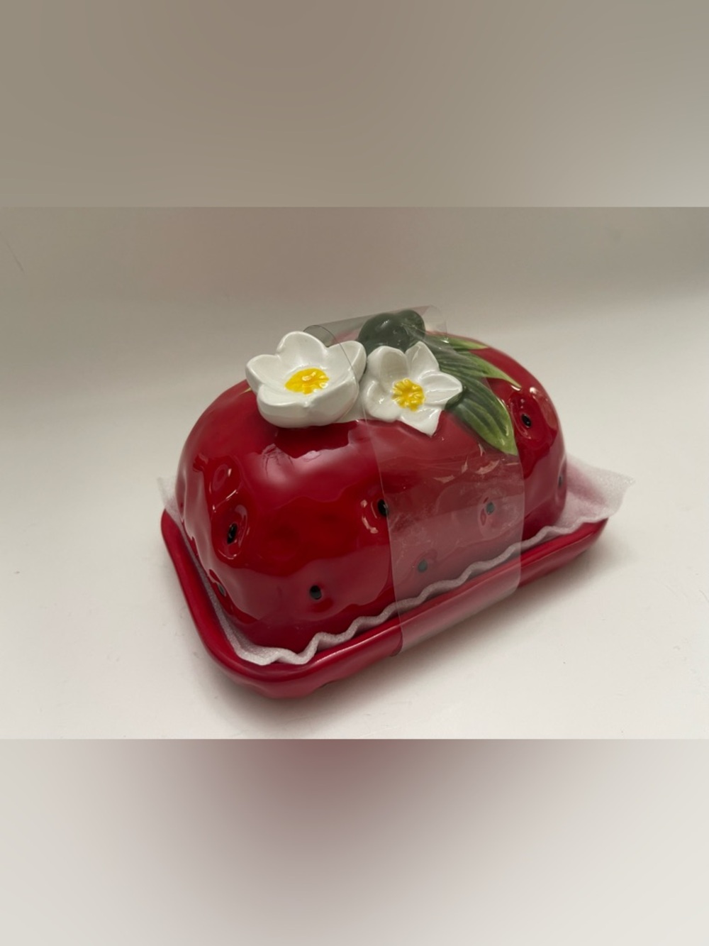 The Strawberry Collection By CornerRuby Butter Dish Hand wash Only